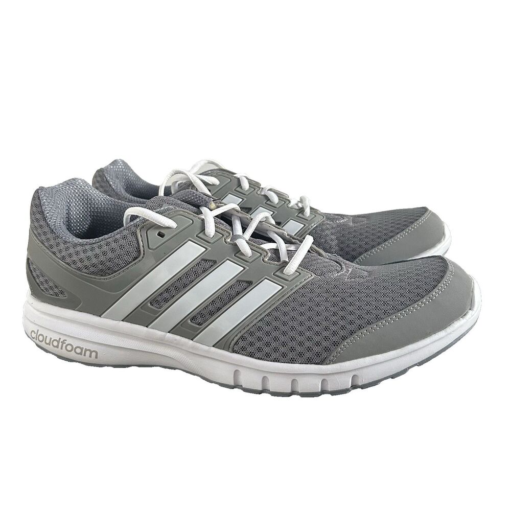 Men's Adidas Galaxy Elite 2 Grey/White Athletic Sneakers Size 13 Running BB2720